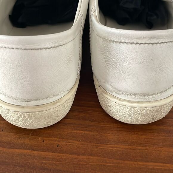 Gucci White Ace Leather Sneakers - Picture 3 of 8